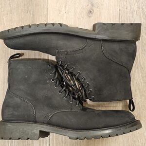 Thursday Boots Hero Black Matte Nubuck Leather Boots Size 10.5 Men's